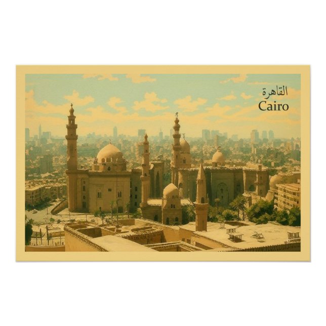 Poster Le Caire - Égypte (Devant)