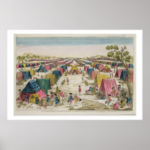 Poster Le camp prussien d'armée, tiré de la vie sur le