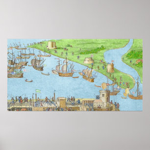 Poster Le campement des forces anglaises