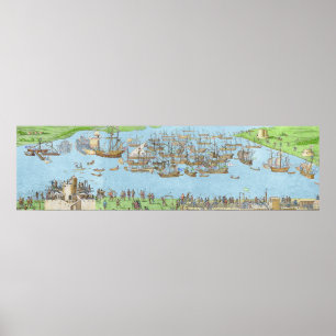 Poster Le campement des forces anglaises