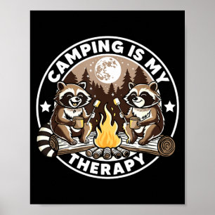 Poster Le camping est une thérapie randonnée amateur de c