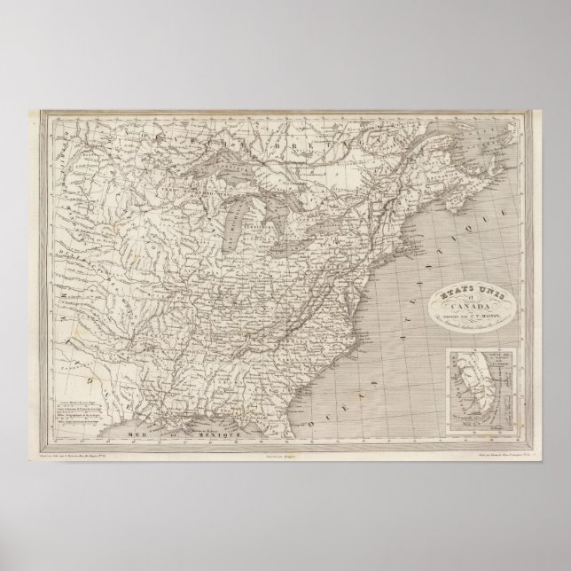 Poster Le Canada et les États-Unis (Devant)