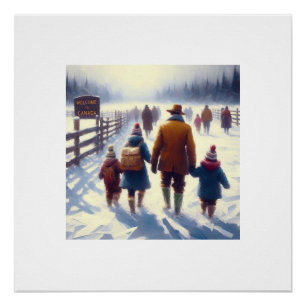 Poster Le Canada fort et libre,