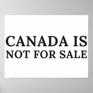 Poster Le Canada n'est pas à vendre - Message politique
