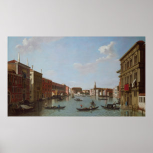 Poster Le canal grand et le San Geremia, Venise