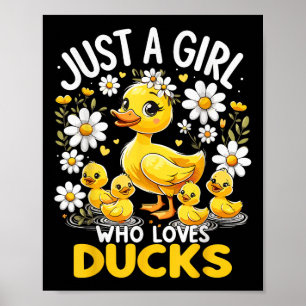 Poster Le Canard Mignet Aime Juste Une Fille Qui Aime Les