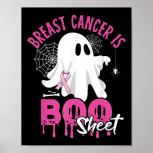 Poster Le cancer est tôle Éffrayant Halloween Cancer du s