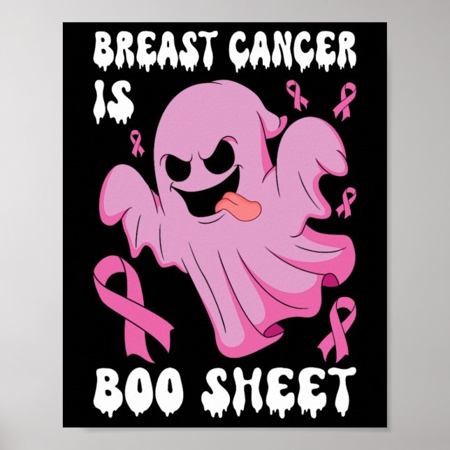 Poster Le cancer est une feuille de bas Halloween Cancer  (Devant)