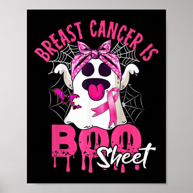Poster Le cancer est une feuille de bas Halloween Cancer  (Devant)
