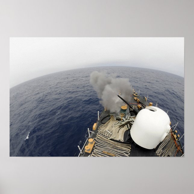 Poster Le canon MK-75 76mm (Devant)