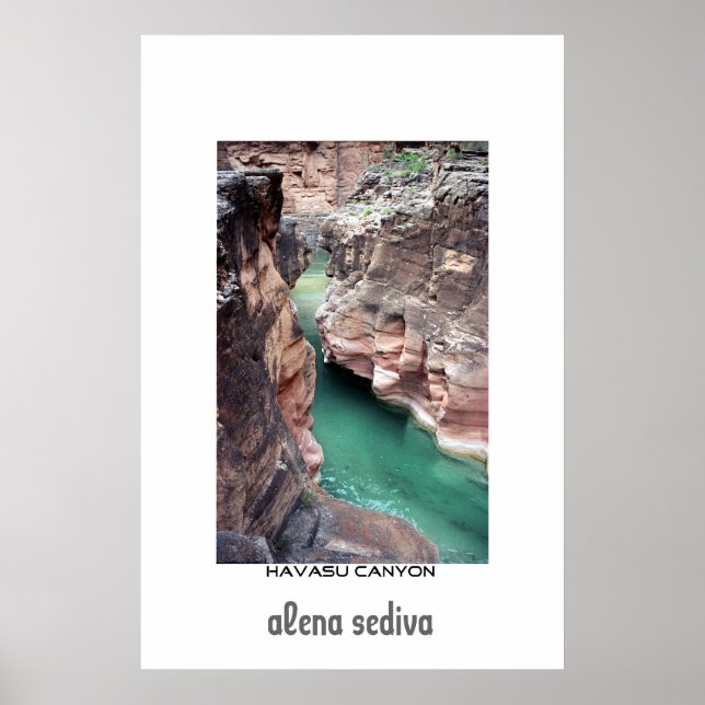 Poster Le canyon de Havasu (Devant)