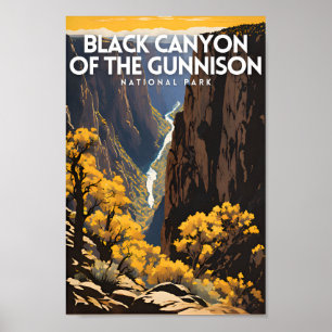 Poster Le canyon noir du parc national Gunnison