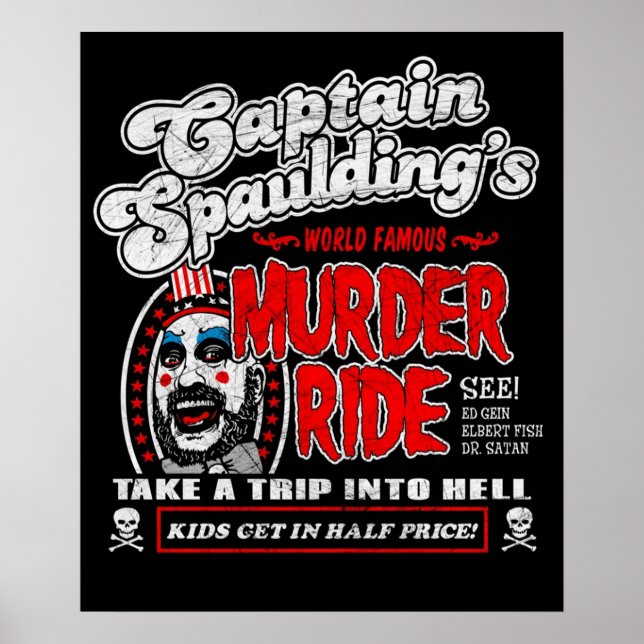 Poster Le Capitaine Spaulder Murder Ride (Devant)