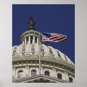 Poster Le capitol des Etats-Unis, Washington, C.C
