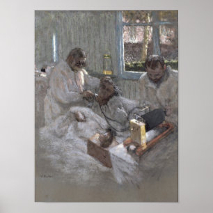 Poster Le cardiologue Henri Vaquez et sien