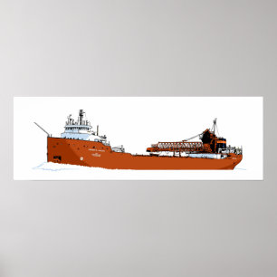 Poster Le cargo des Grands Lacs Herbert C. Jackson
