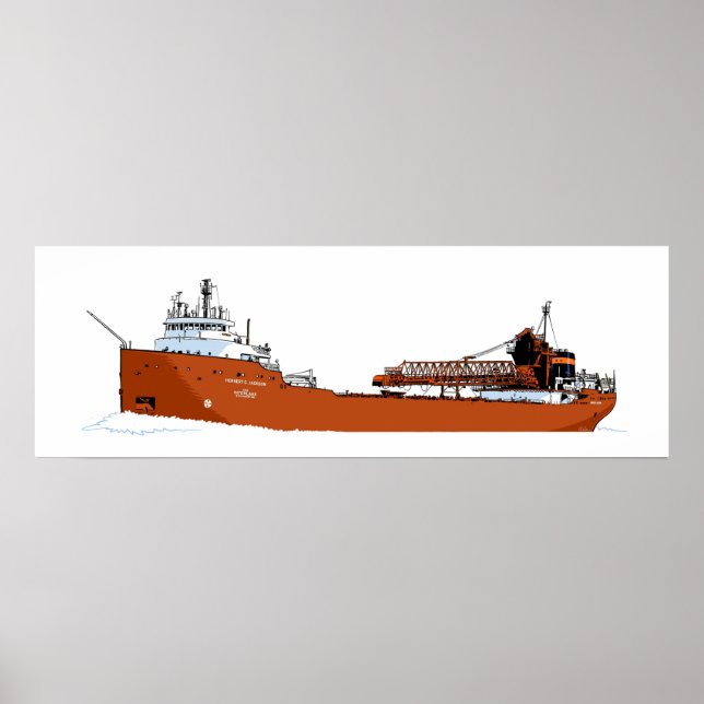 Poster Le cargo des Grands Lacs Herbert C. Jackson (Devant)