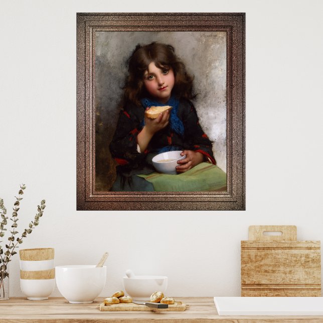 Poster Le Casse-Croûte par Léon-Jean-Basile Perrault (Cuisine)