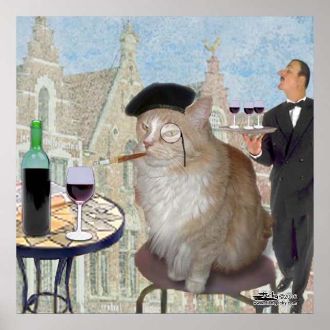 Poster Le Cat du Café (Devant)