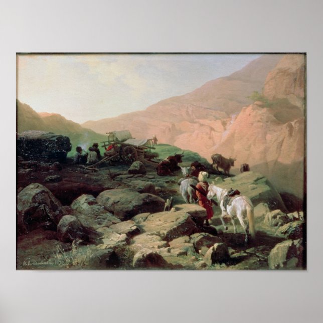 Poster Le Caucase, 1872 (Devant)