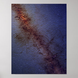 Poster Le centre de notre galaxie de manière laiteuse