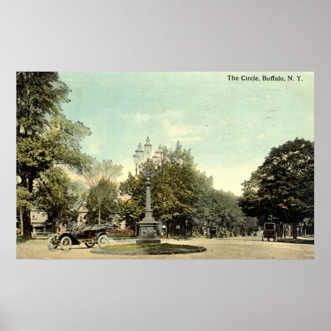 Poster Le Cercle, Buffalo NY 1913 Vintage (Devant)