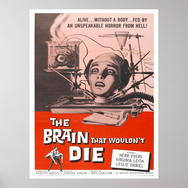 Poster Le cerveau qui ne mourrait pas (Devant)