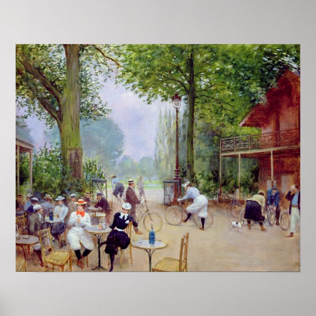 Poster Le Chalet du Cycle dans le Bois de Boulogne (Devant)