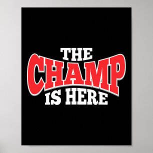 Poster Le Champ Est Ici Sport Arts Martiaux Motivationnel