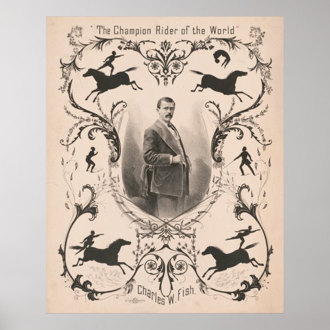 Poster Le Champion Du Monde, Charles W. Fish. (Devant)