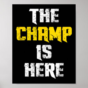 Poster Le champion est ici championnat motivationnel Cham