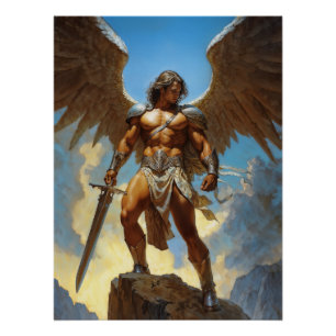 Poster Le champion forgé par le ciel Archange Michel