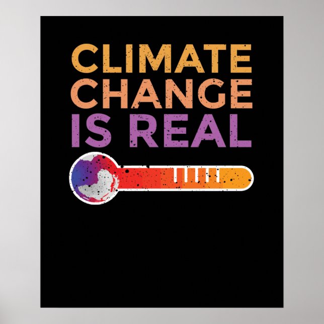 Poster Le changement climatique est réel (Devant)