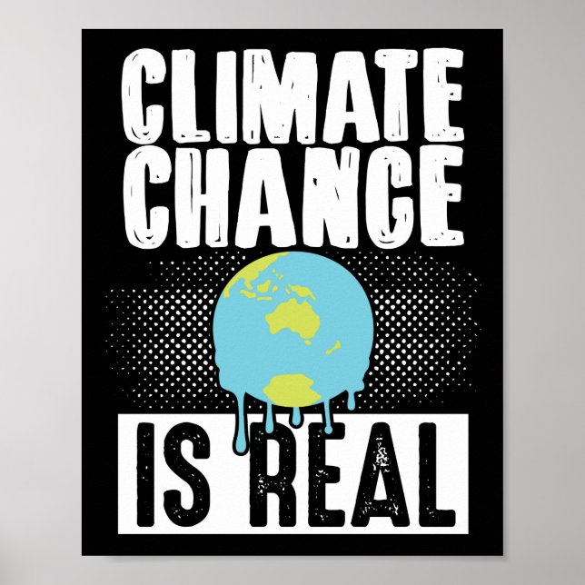 Poster Le changement climatique est un vrai changement cl (Devant)