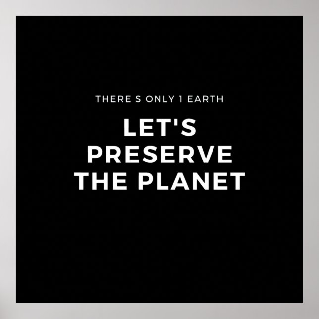 Poster le changement climatique est une véritable urgence (Devant)