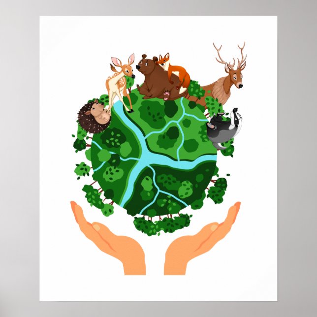 Poster Le changement climatique sauve la planète (Devant)