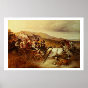 Poster Le chariot de mariage