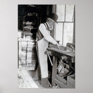 Poster Le charpentier sage