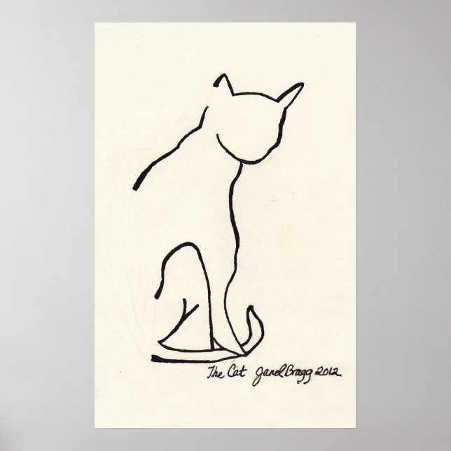 Poster Le chat (Devant)