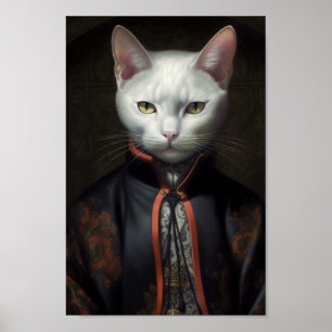 Poster Le chat blanc