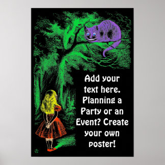 Poster "Le Chat Cheshire" de "Alice au pays des merveille