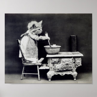 Poster Le Chat Cook Funny Harry Whittier Frees 1914