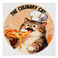 Le Chat Culinaire avec le Chat Chef Pizza Tenant u