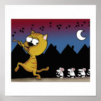 Poster Le chat et les rats