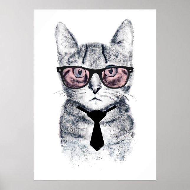 Poster Le chat intelligent de Panka (Devant)