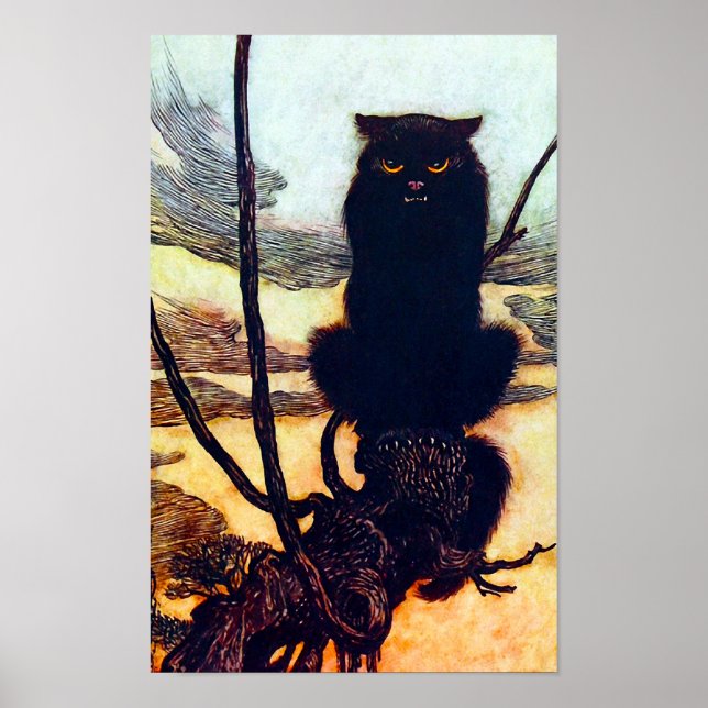 Poster Le chat noir (Devant)