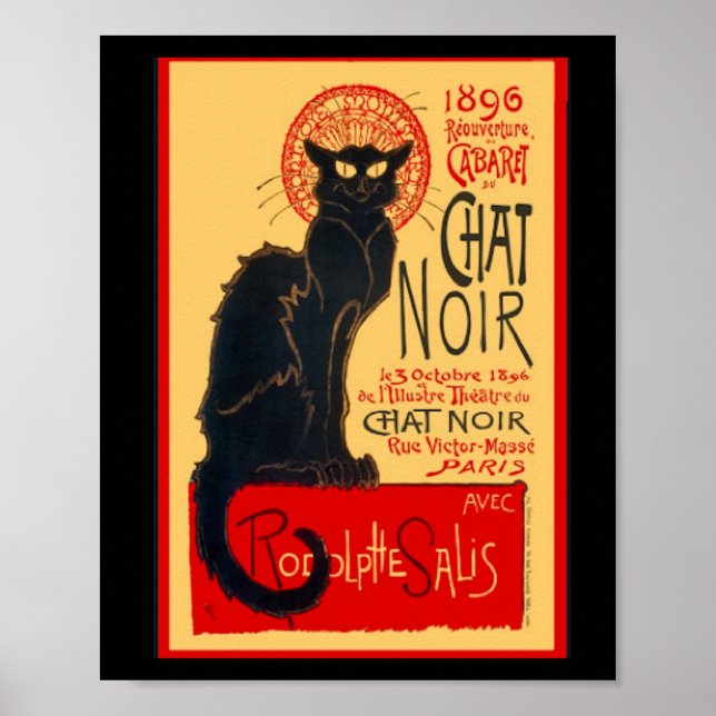 Poster Le Chat Noir, Le Conversation Noir, Art (Devant)