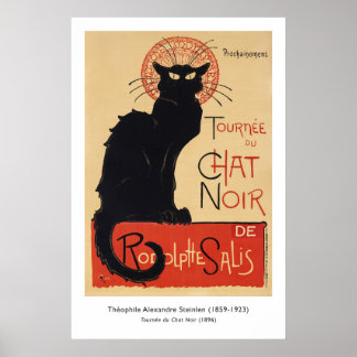 Poster "Le Chat Noir" | Steinlen 1896 | Art nouveau