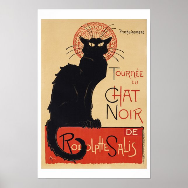 Poster "Le chat Noir" | Steinlen | Art nouveau  (Devant)