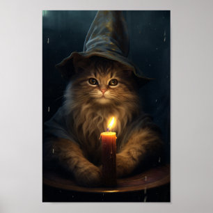 Poster Le chat sorcier